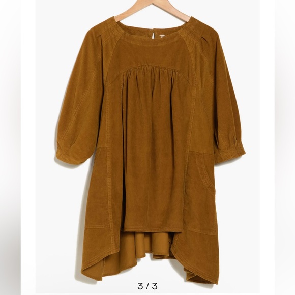 Free People M Corduroy Tunic Top - Picture 7 of 9